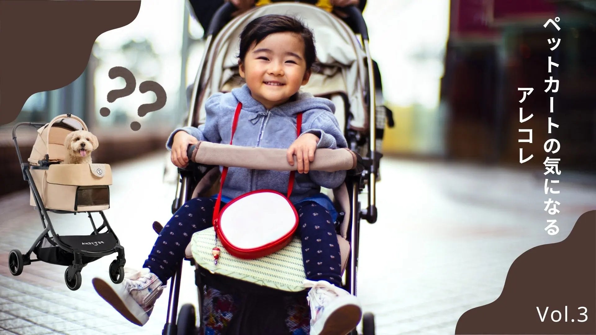 ベビーカーとペットカート兼用