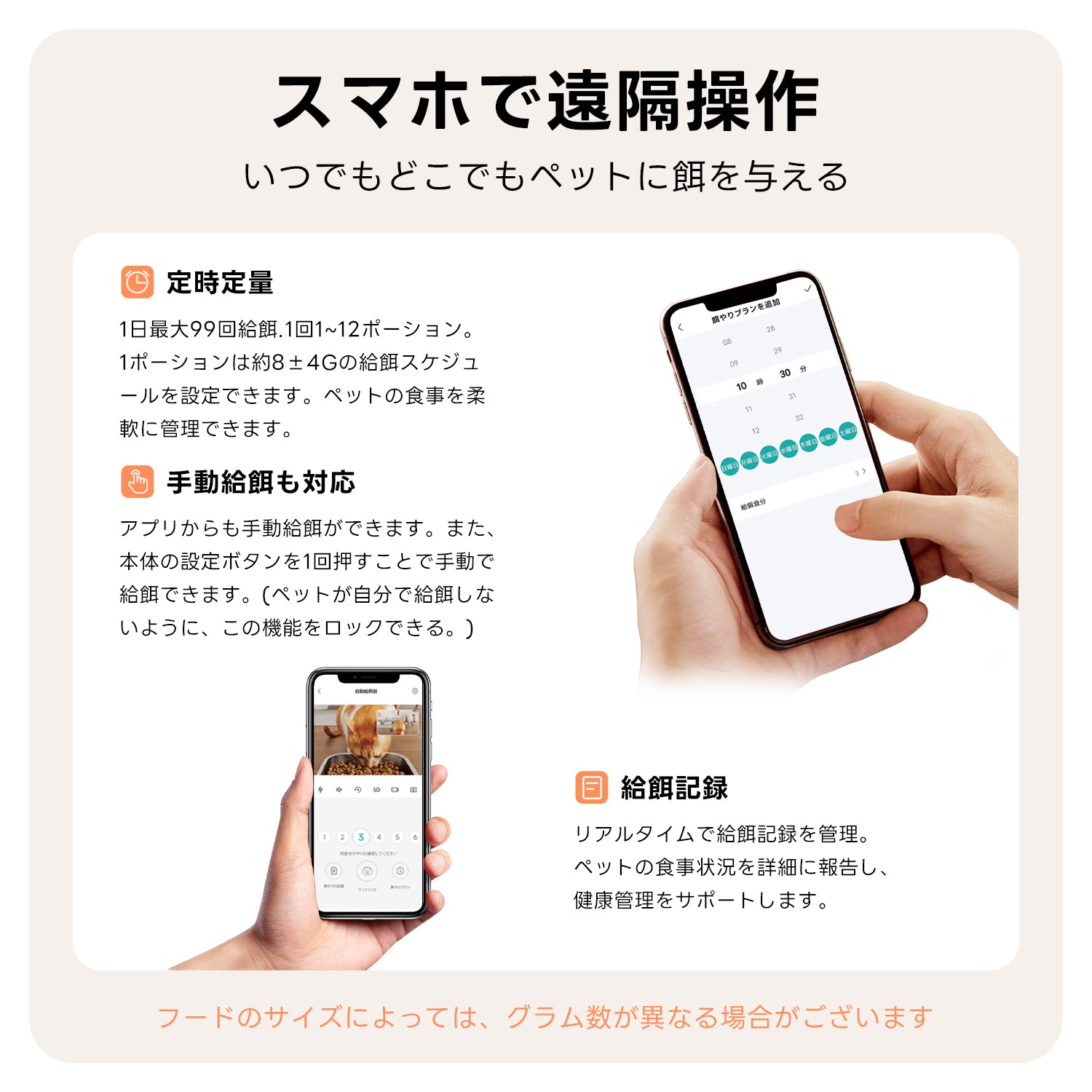 PETTENA Select 双カメラ自動給餌器