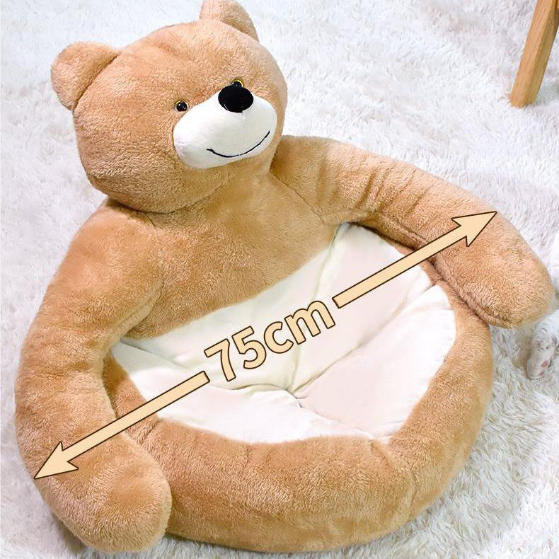 PETTENA Select クマ型半閉じペットベッド