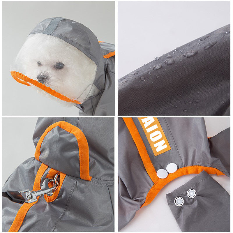 PETTENA Select ツートンカラー犬用レインコート