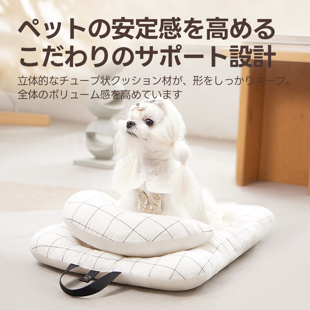 PETTENA おしゃれペットカート用クッション3点セット安定感のいい形状設計