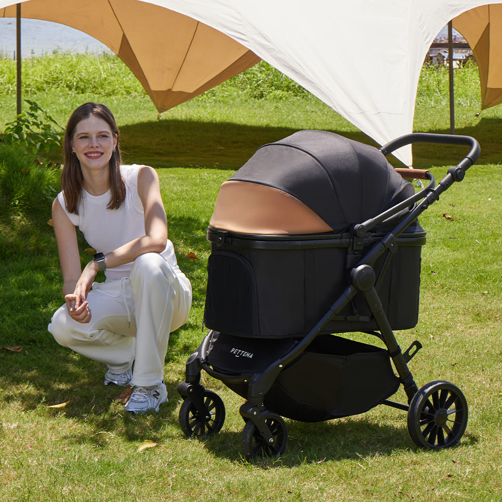 中型犬・多頭飼い向け】TERRAペットカート｜最軽量10kg・広々コット