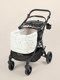 ポップで楽しい星と月が描かれたTERRA専用クッション。カラフルながらも日月星柄が、シンプルになりがちなペットカートのアクセントになります。