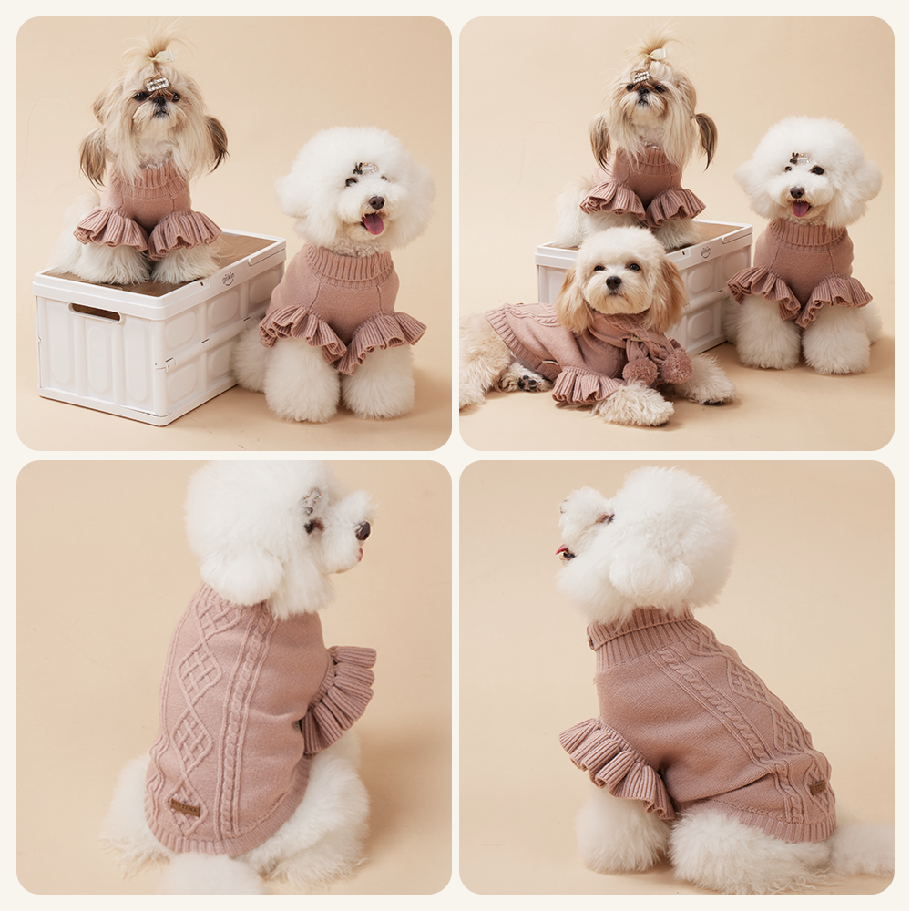 PETTENA 犬用ソフトニット エコテックス認証 |毛玉レス・型崩れ防止 秋冬セーター
