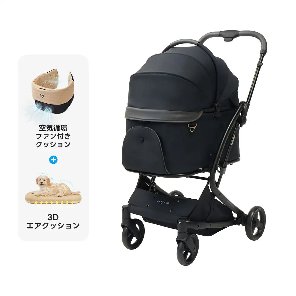 ワンタッチで全部折りたためる分離型ペットカート - PETTENA MILOU