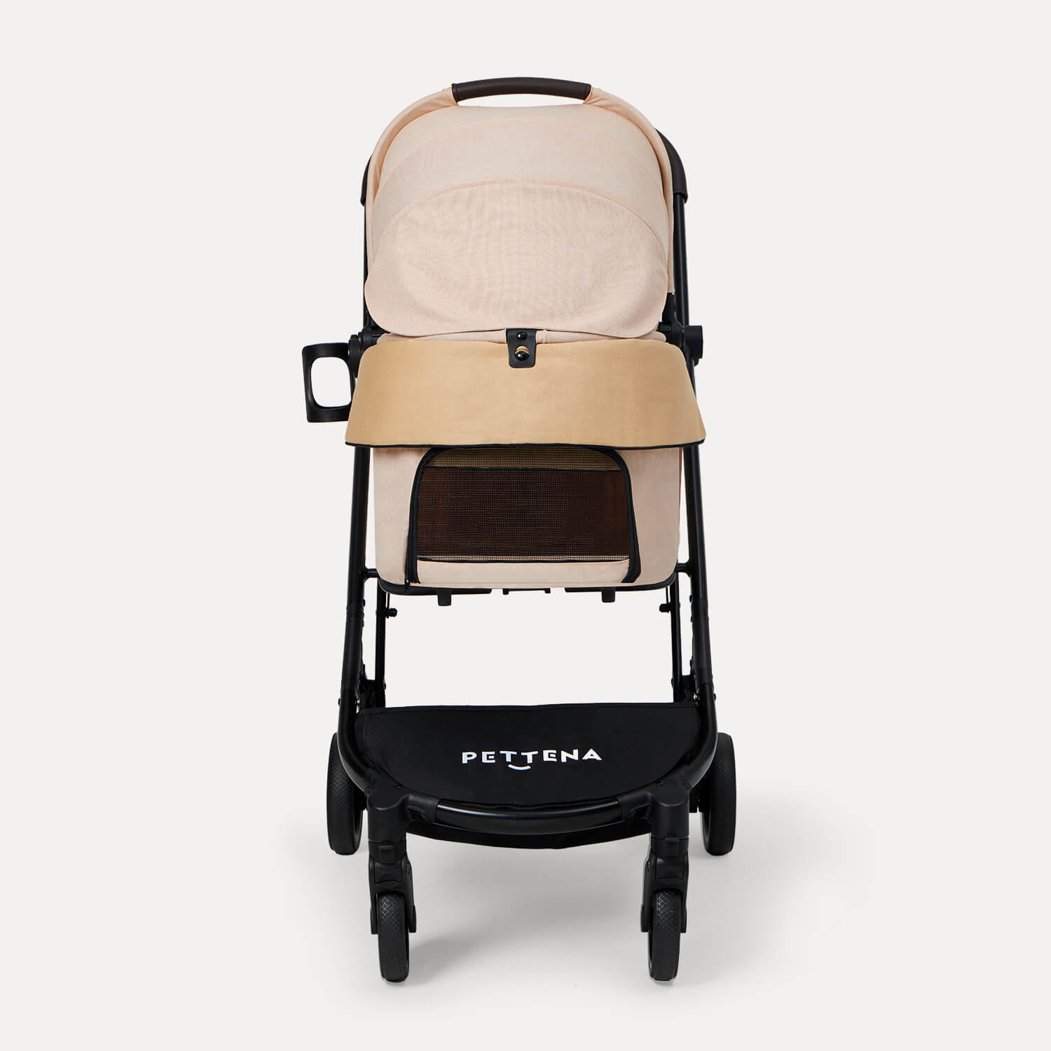 PETTENA ORION 折りたたみ式分離型あごのせクッション付きペットカートORIONの正面写真
