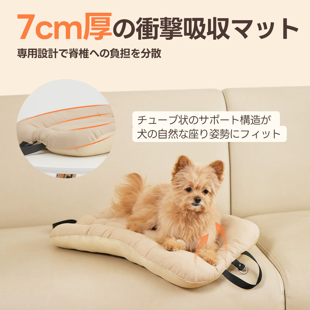 PETTENA おしゃれペットカート用クッション3点セットの衝撃吸収マット