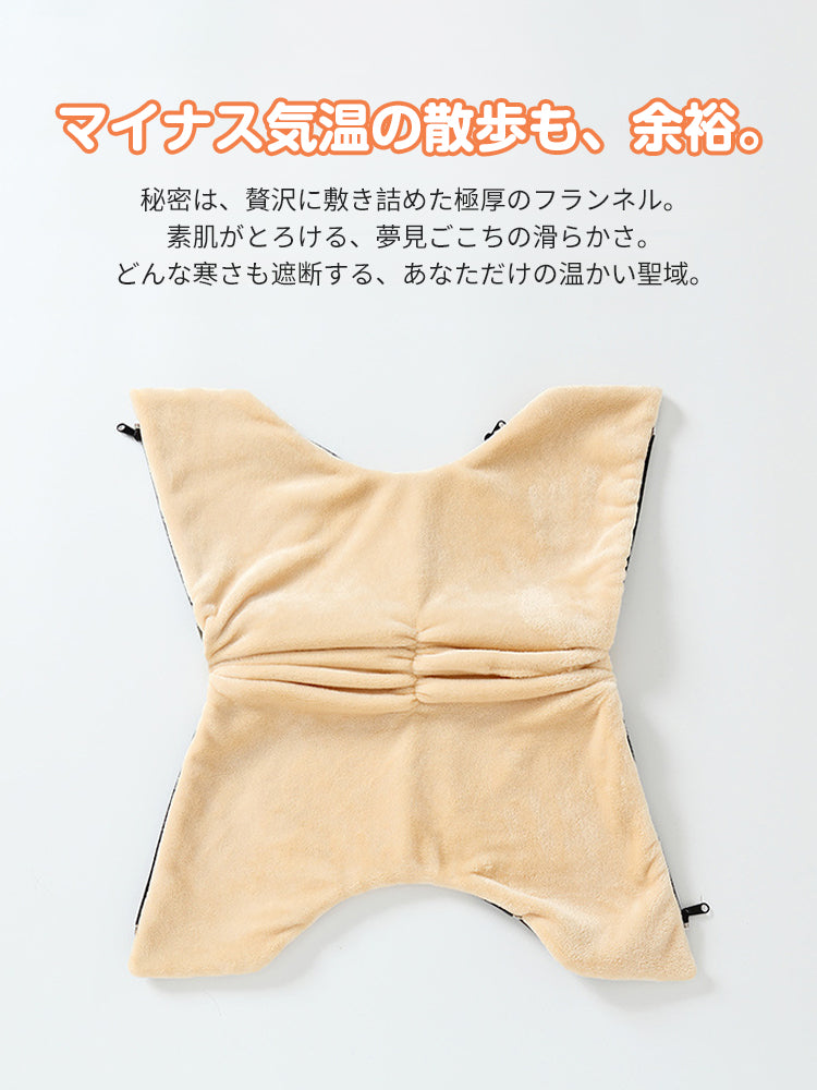 PETTENA ペットカートハンドマフ 防風防水 ジッパー付き