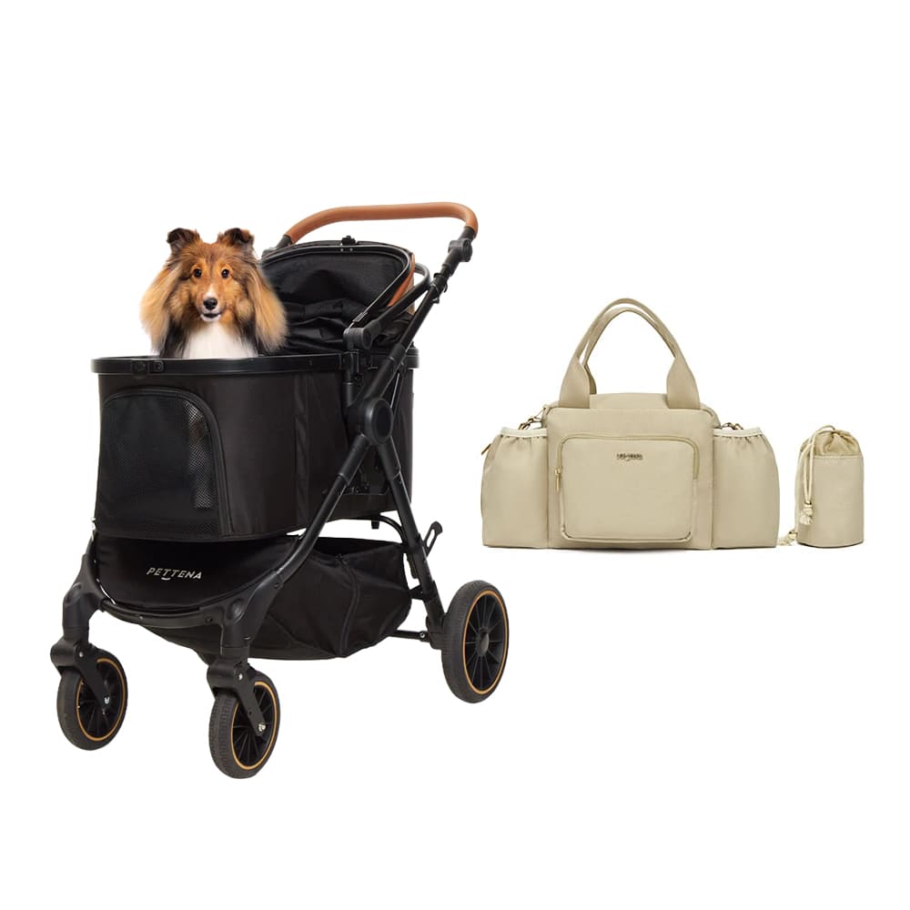 中型犬に設計された最軽量 折りたたみ式分離型ペットカート - PETTENA TERRA