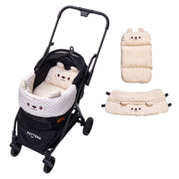 PETTENAペットカート新登場「ペットカート+冷感生地ベージュクッション」!メッシュ設計で通気性抜群、冷感クッション追加で暑い日も快適。ドライブ、散歩など様々シーンで愛宠の快適性サポート。スタイリッシュ且つ機能性満載!