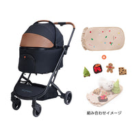 PETTENA ORION | 【2026最新進化】コット着脱不要!2ステップで簡単折りたたみの多機能ペットカート