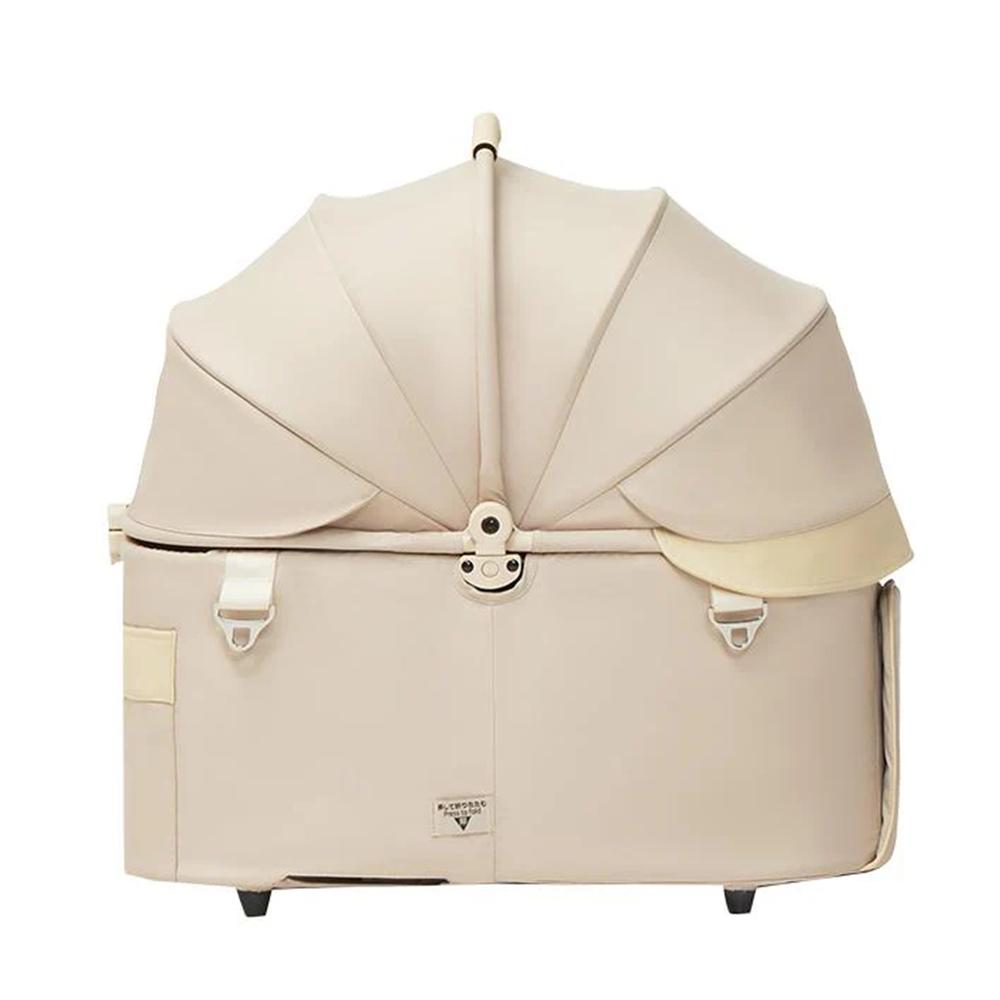 MILOU キャリーコット:週末の公園ピクニックやショッピングモールでペットを連れ歩く飼い主に最適。瞬時開閉で素早く準備、中型犬・多頭飼いも安心な広々スペース。通気性と撥水機能で天候を問わず快適、安全設計でどこでも安心。