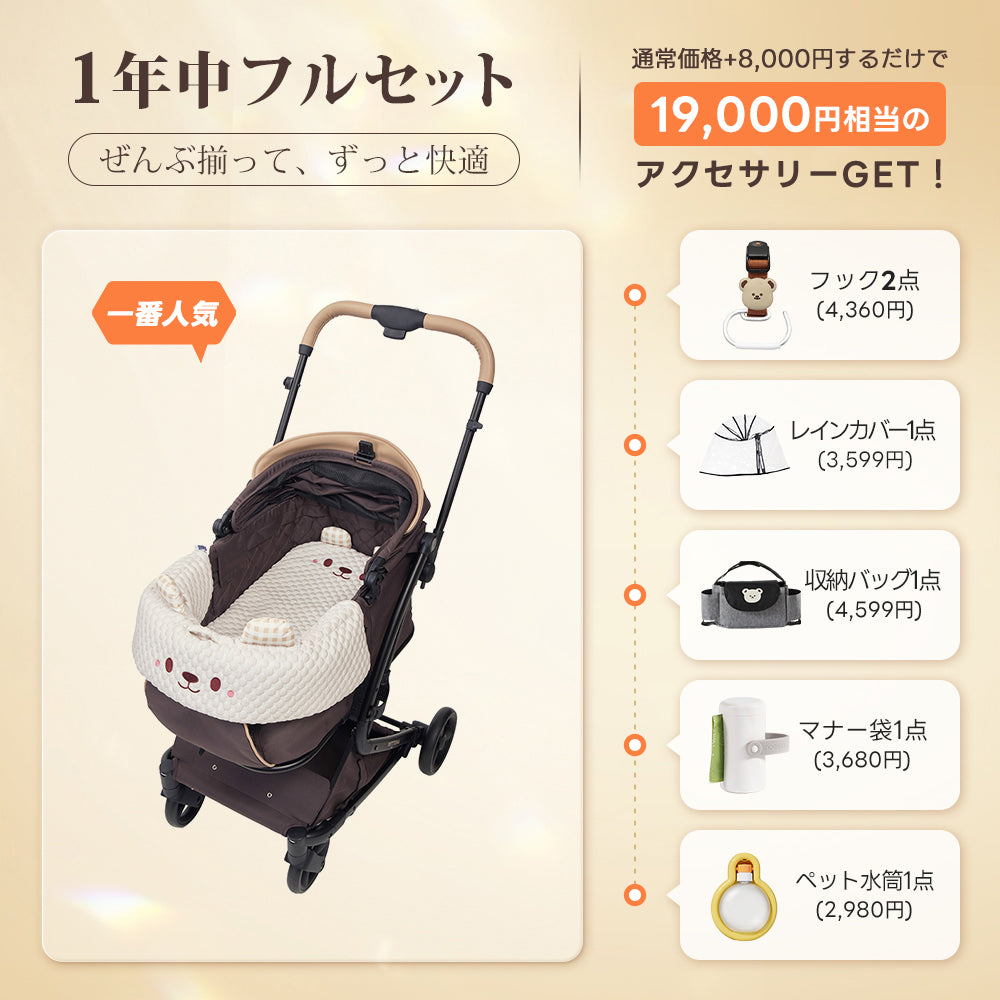 PETTENA MILOU|特許取得済み、コットごと1秒で折りたためるペットカート