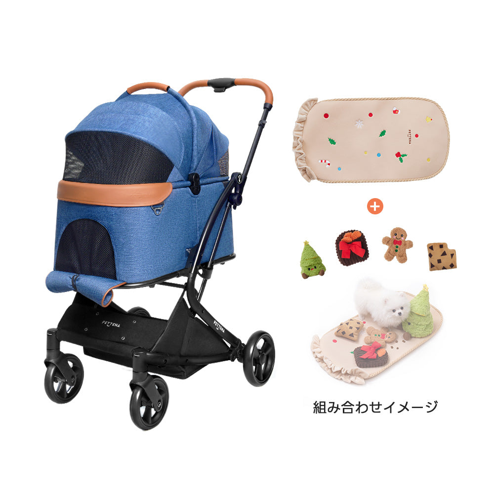 ワンタッチで全部折りたためる分離型ペットカート - PETTENA MILOU