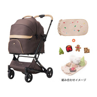 ワンタッチで全部折りたためる分離型ペットカート - PETTENA MILOU