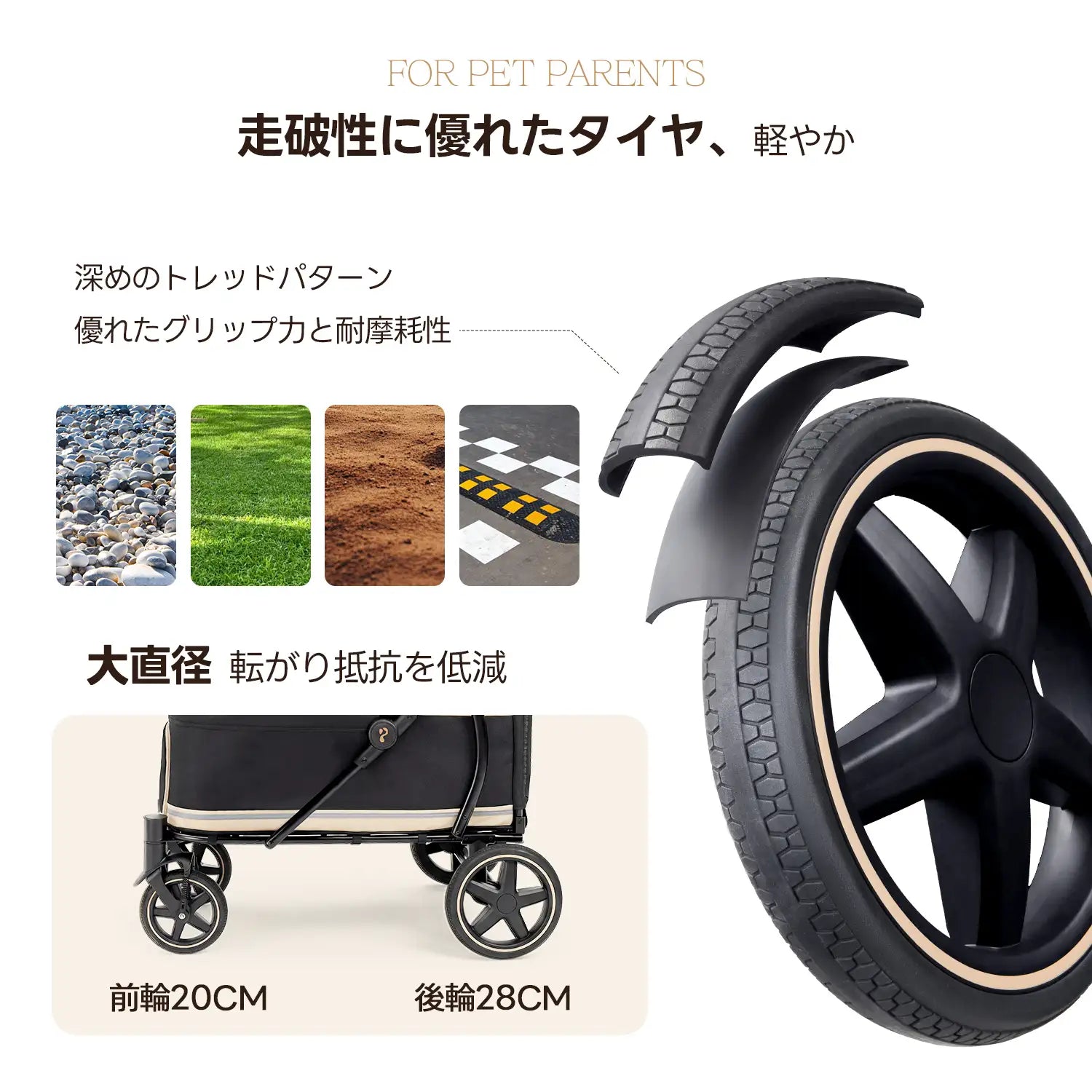 【SNS限定】PETTENA TITAN - 大型犬・多頭飼いに最適なペットカート