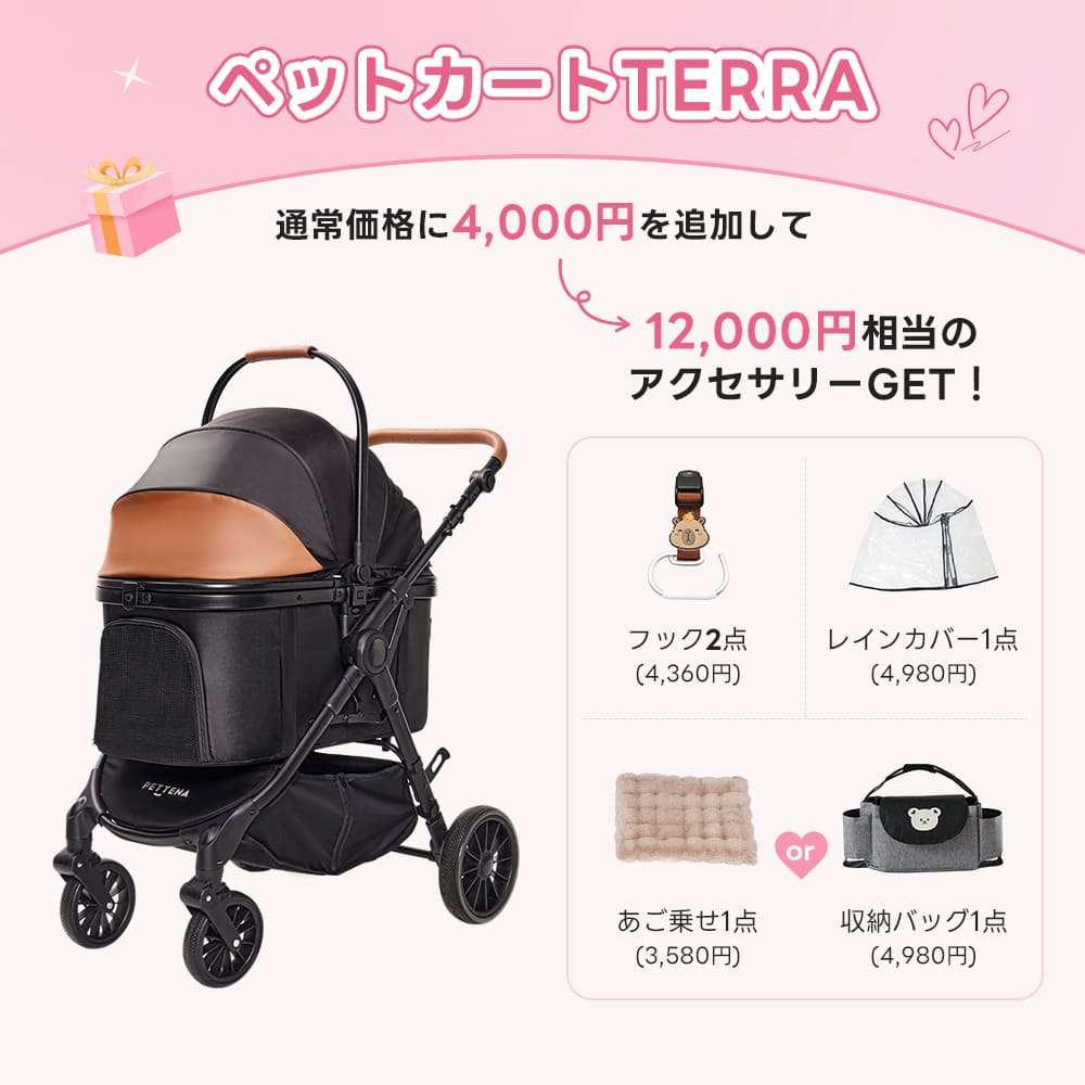💕お出かけセット 】ペットカートTERRA