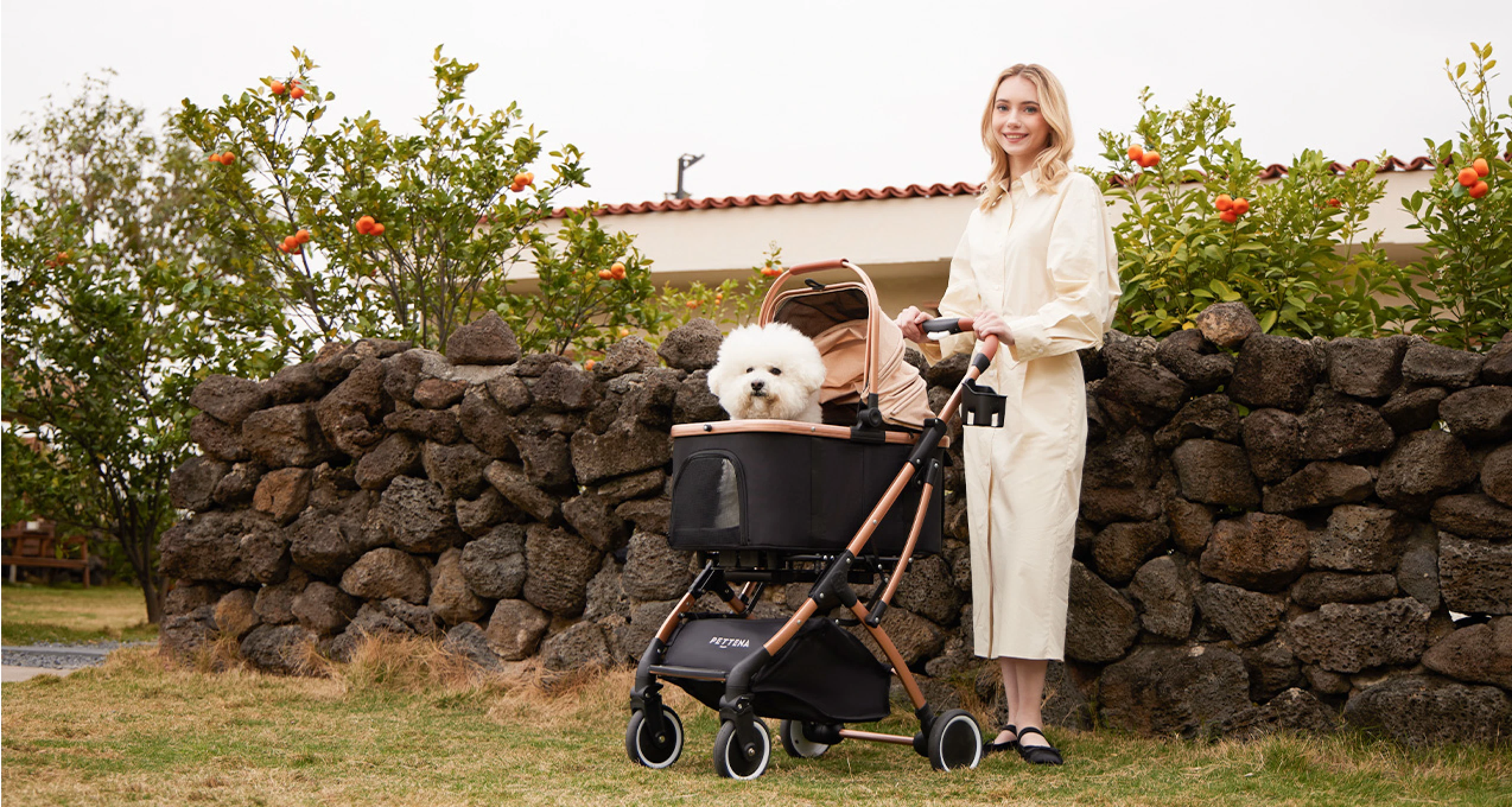 ペットの体への負担を軽減できるペットカート