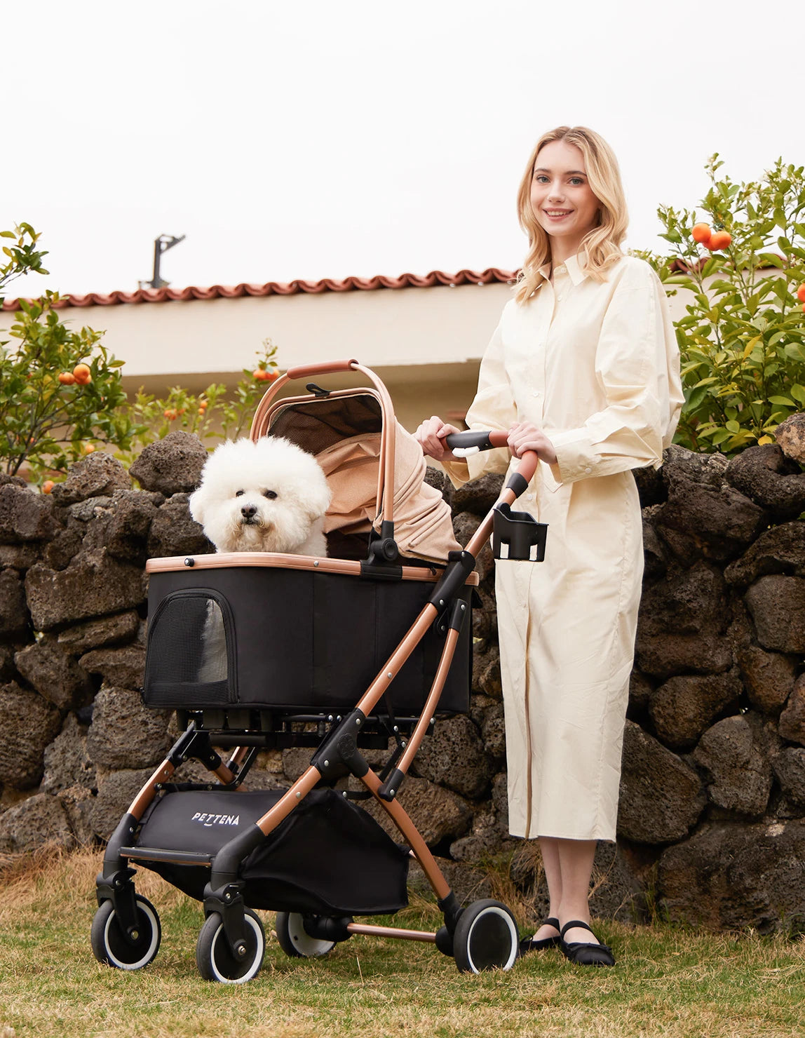 ペットの体への負担をサポートするペットカート