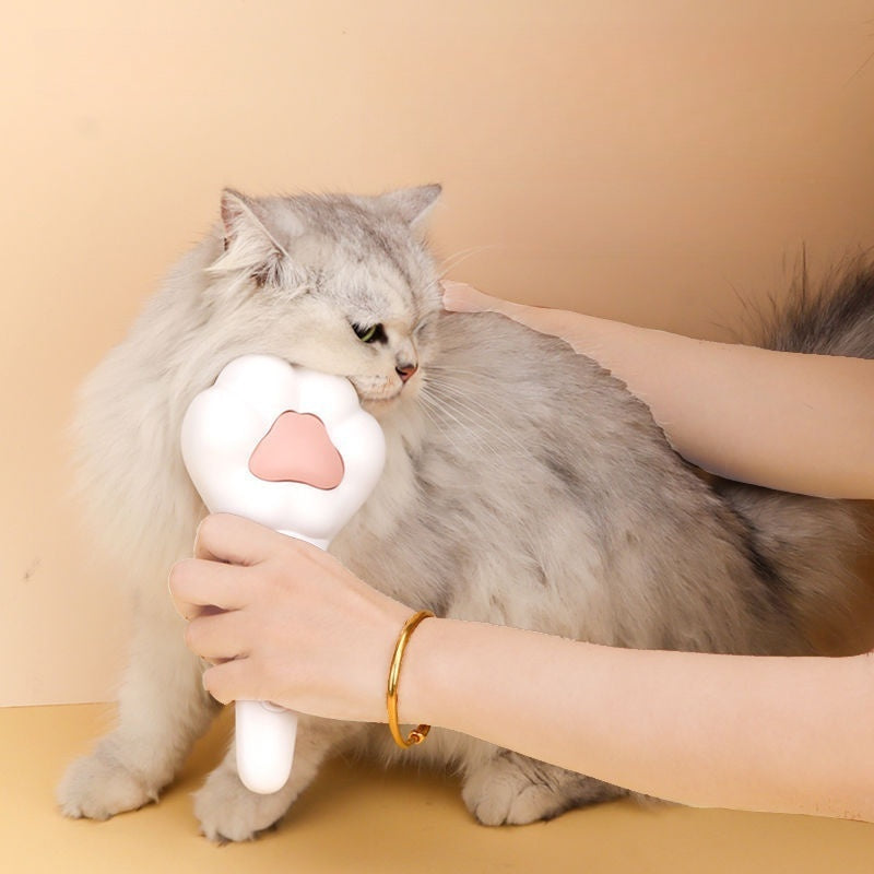 PETTENA Select ワンプッシュ式猫用ブラシ 猫の爪型