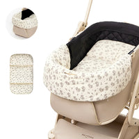 リバーシブルペットカート用クッションセット、華やか花柄で可愛い!外出時のカートが目を引く、飼い主と愛犬のおしゃれ度アップ。汚れても洗える便利設計、毎日の散歩が楽しみになる!