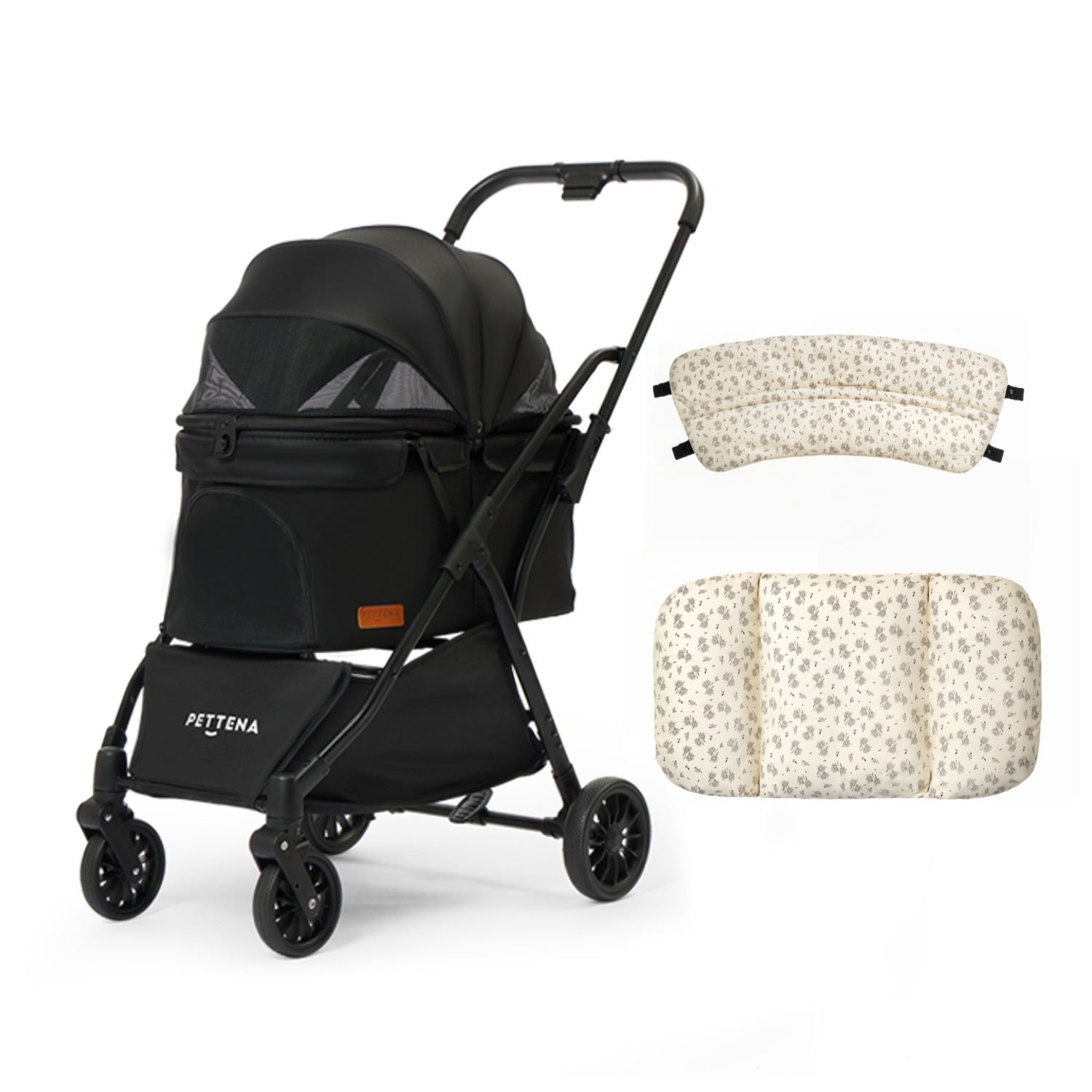 ワンタッチ折りたたみ式軽量一体型ペットカート- NEWTON