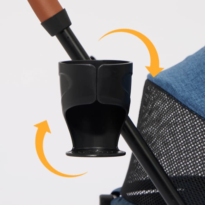 PETTENA ワンタッチ折りたたみ式分離型ペットカートMILOUのカップホルダーの写真