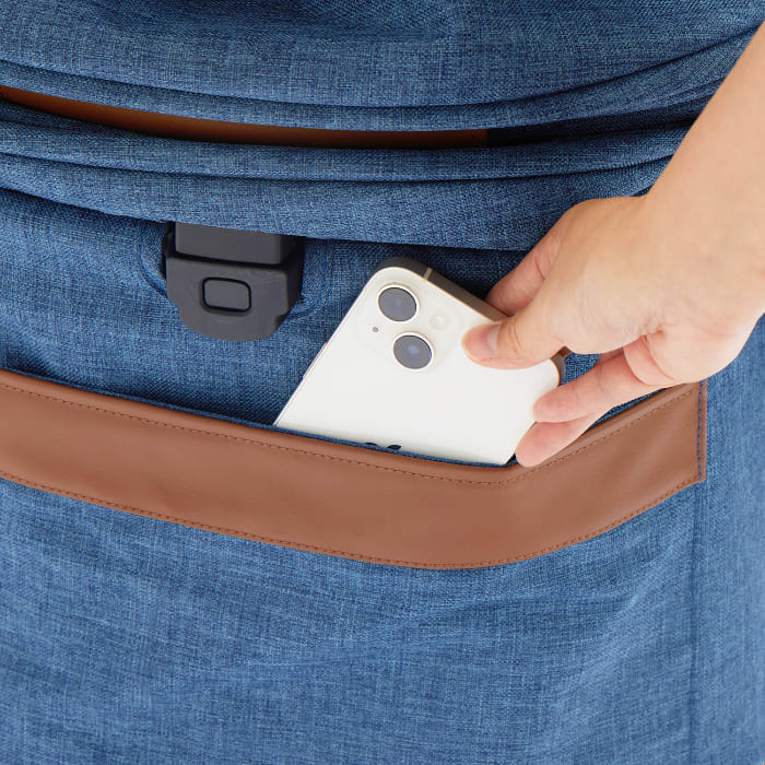 ペットカートMILOUキャリーコット収納ポケットの写真