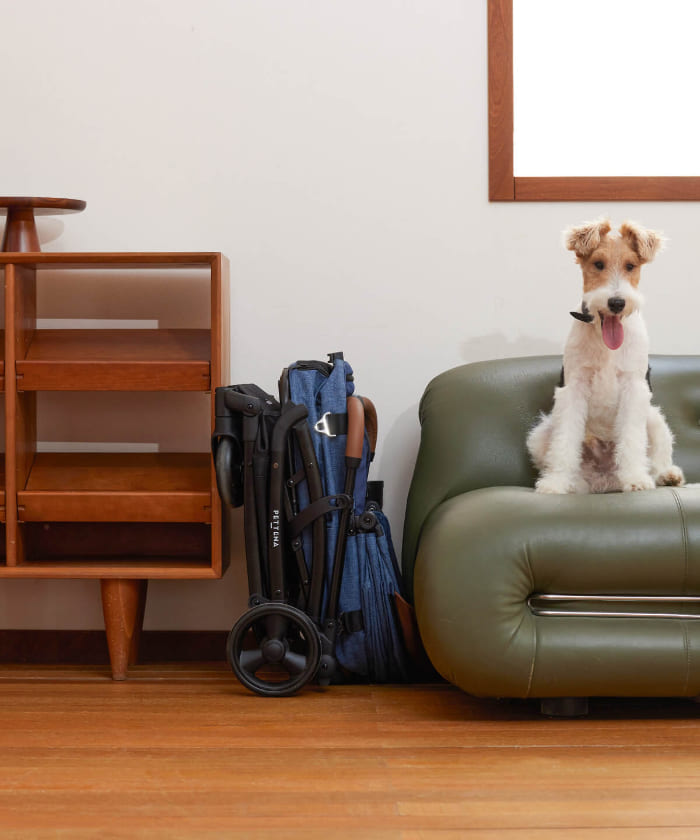 PETTENA 折りたたみ式犬カートMILOUがコンパクトに収納