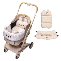 PETTENA ワンタッチ折りたたみ式分離型ペットカートMILOUベージュ色と接触冷感ベージュ色クッションセットの写真