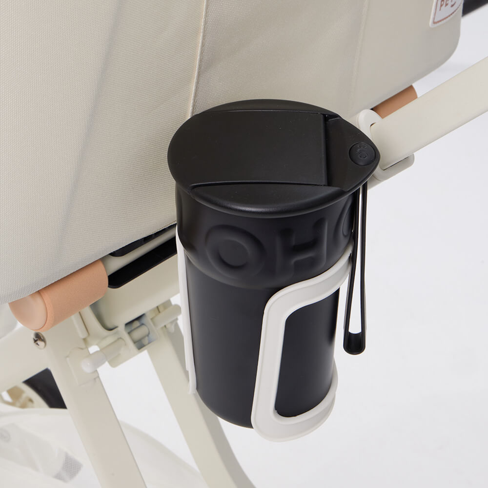 PETTENA 猫用折りたたみ式軽量ペットカートELFのドリンクホルダー