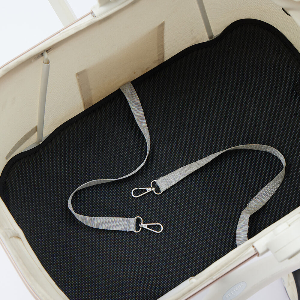 PETTENA 小型犬用折りたたみ式軽量ペットカートELFの飛び出し防止リード