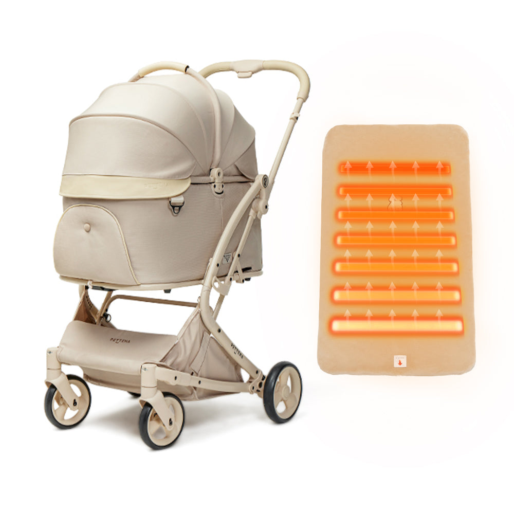 ペットカートMILOU + ヒーターマット単体