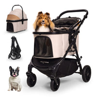 中型犬に設計された最軽量 折りたたみ式分離型ペットカート-TERRA