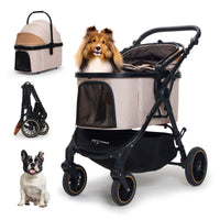 中型犬に設計された最軽量 折りたたみ式分離型ペットカート-TERRA