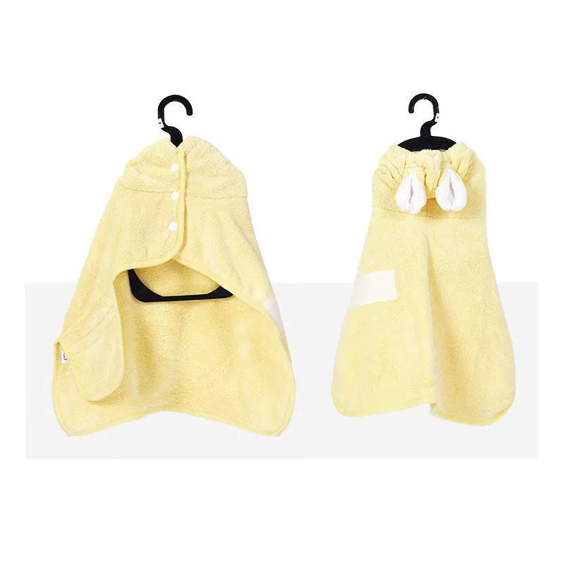 性別を問わず使える元気なイエローカラー。暗い・寒い季節でもペットの存在を明るく引き立て、湯冷めもしっかり防止。