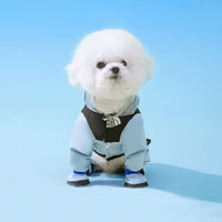 ペット服 透明つば付きペットレインコート