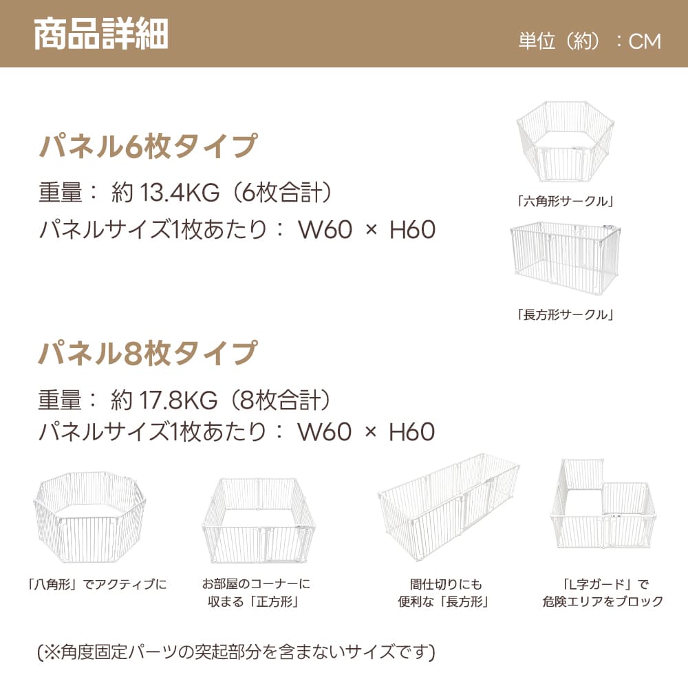 PETTENA ペットフェンス - すき間3.5cmですり抜け防止(超小型犬・小型犬用)