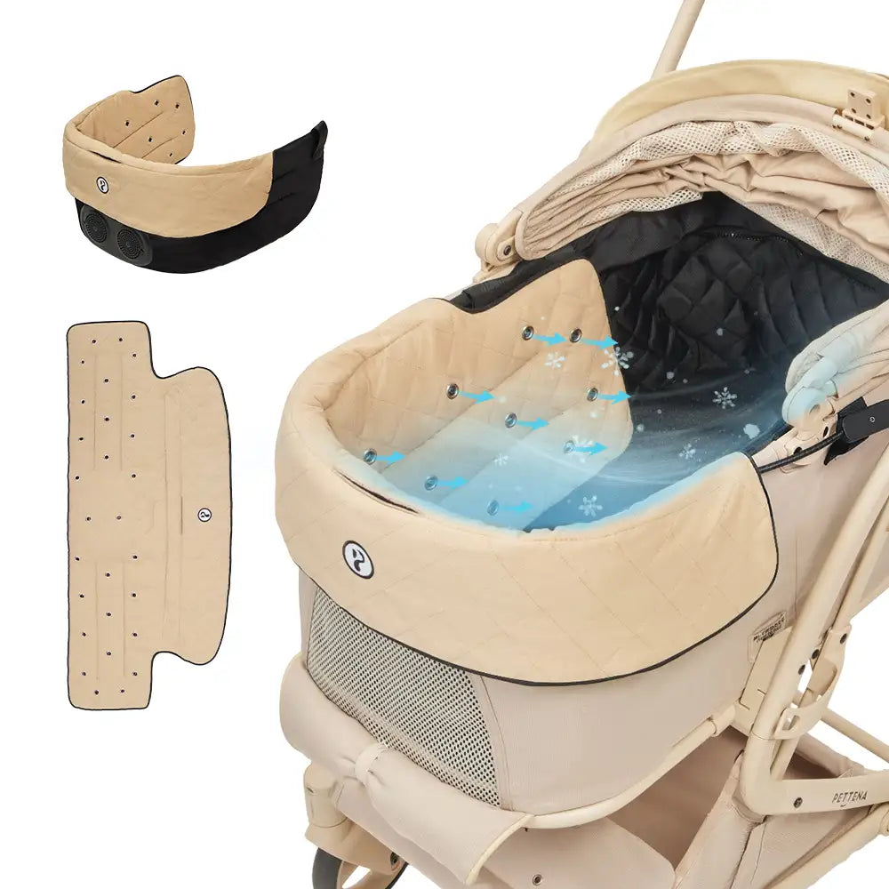 PETTENA MILOU - ワンタッチで全部折りたためる分離型ペットカート