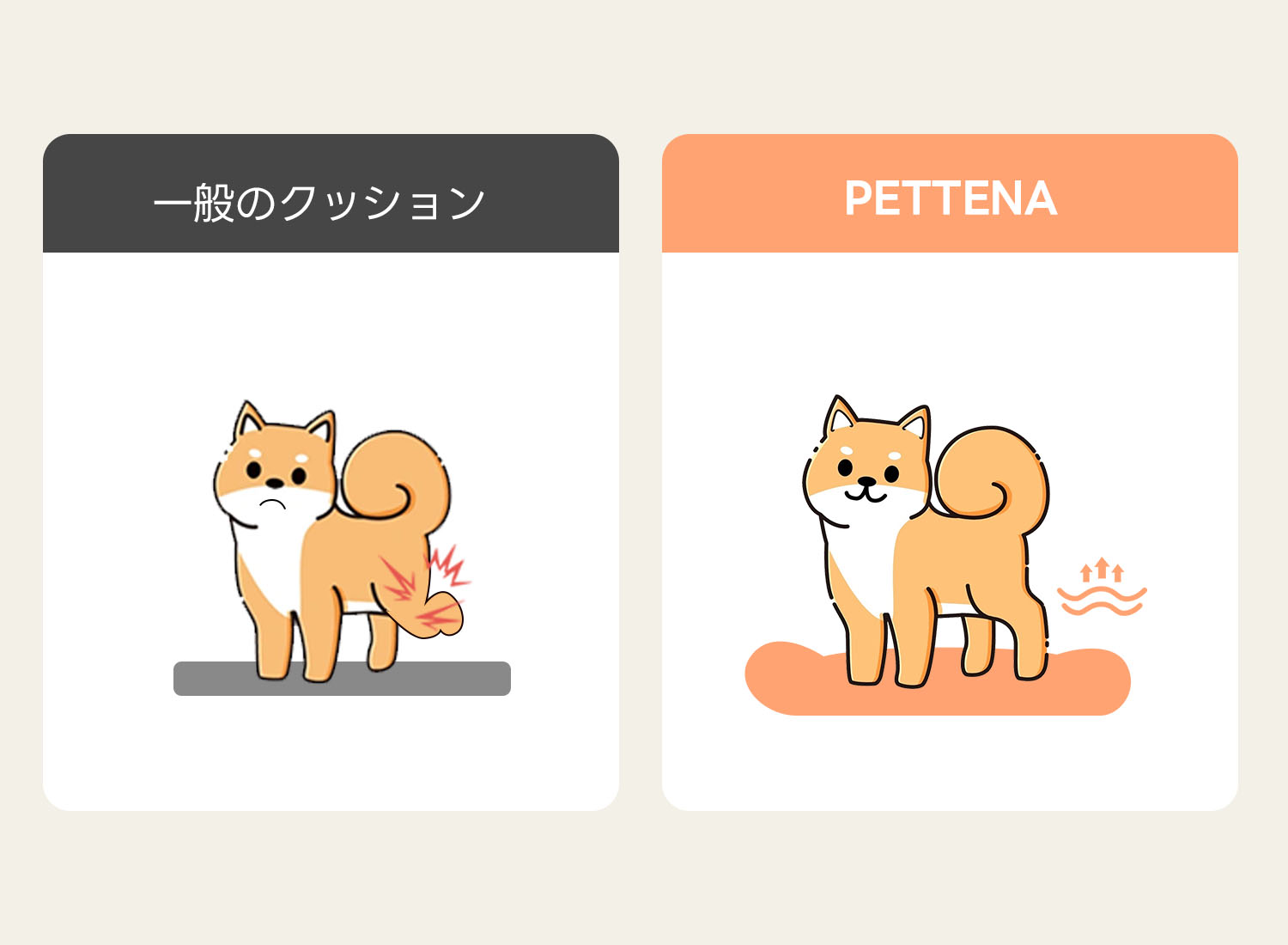 PETTENAのクッション