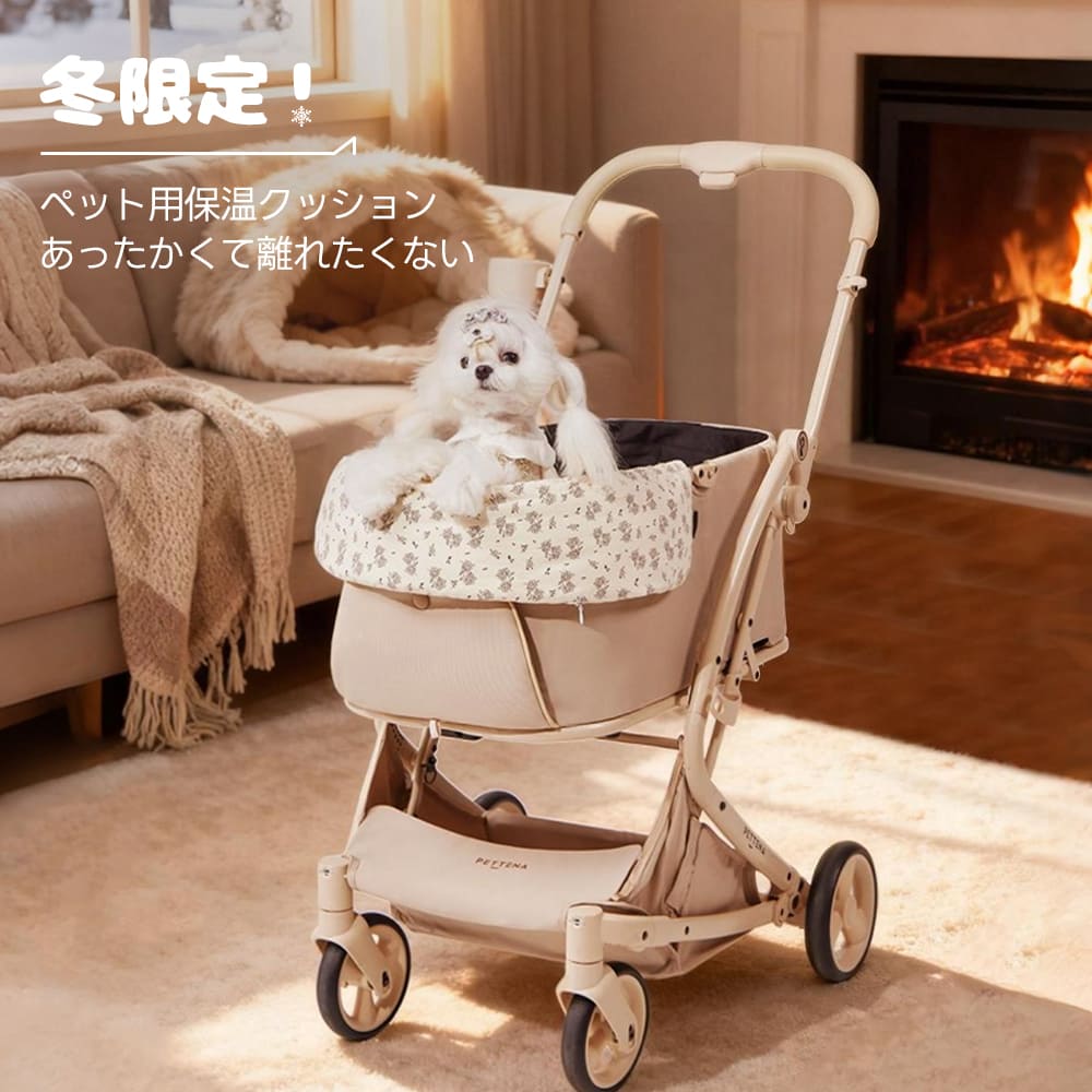 PETTENA花柄ペットカートクッション