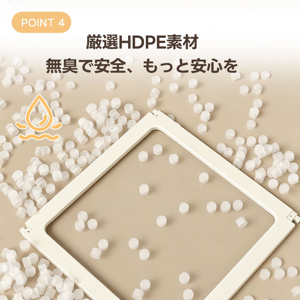 PETTENA 高透明クリアペットサークル アクリル製(工具不要・自由配置)