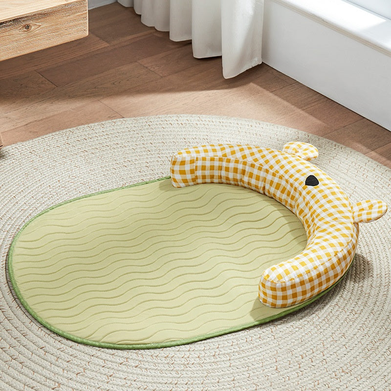 PETTENA Select くまちゃん枕付きクールベッド