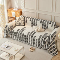 PETTENA Select ナチュラルリーフ柄オールシーズン両面ソファカバー 引っかき・毛玉防止