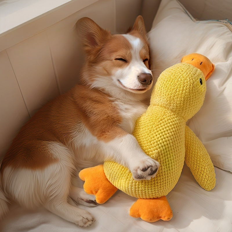 PETTENA Select アヒル音鳴り 睡眠補助 犬用噛むおもちゃ