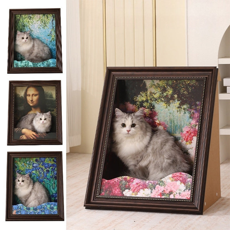 PETTENA Select 名画デザイン立体猫ハウス