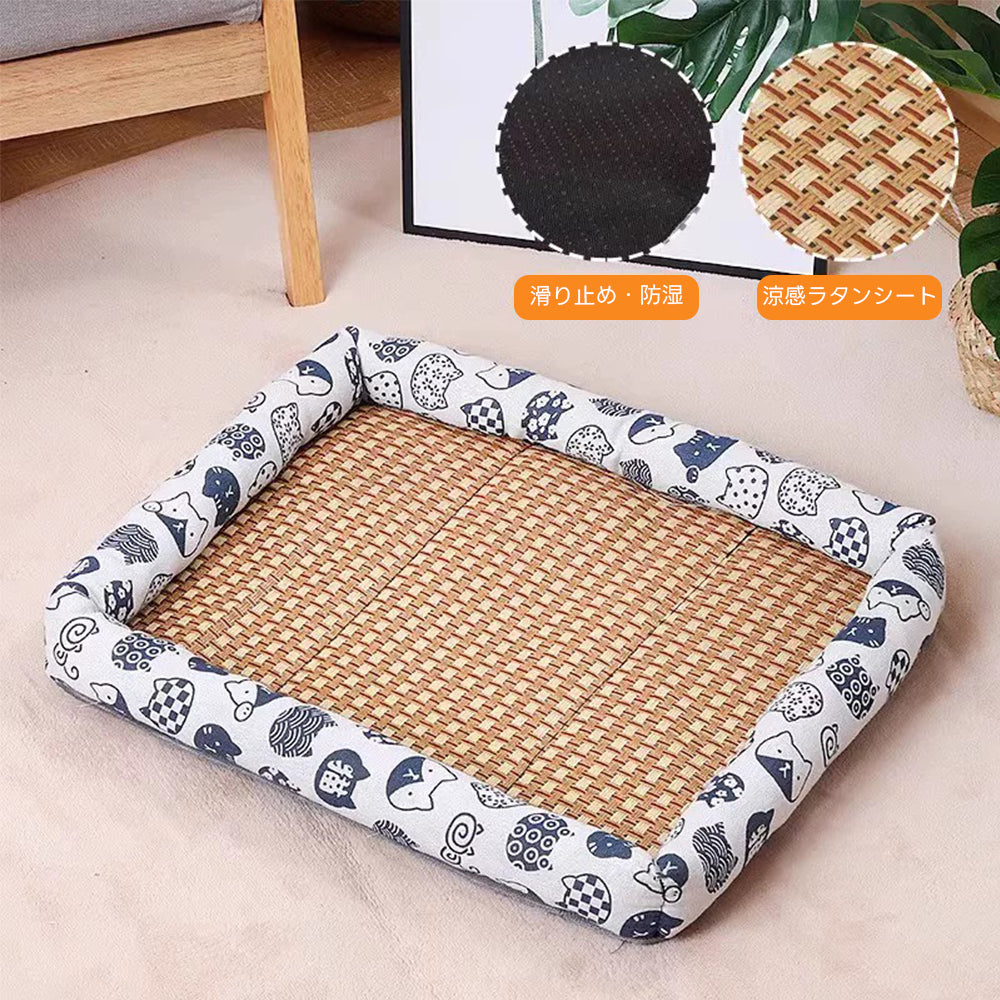PETTENA Select ペット用涼感ラタンベッド