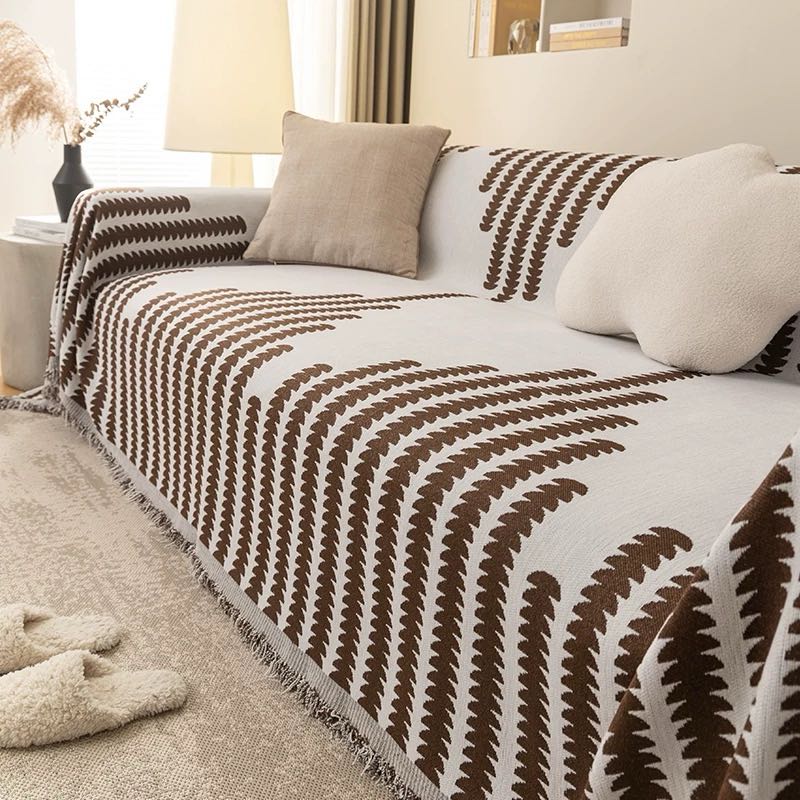 PETTENA Select 犬 猫 爪とぎ傷防止 北欧風シェニールソファカバー