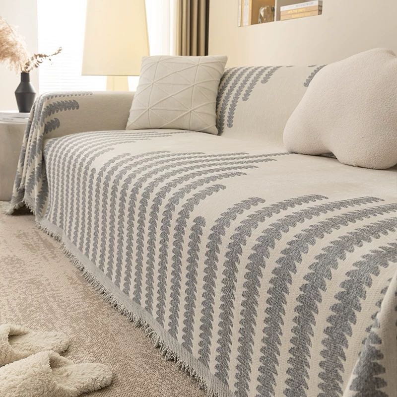 PETTENA Select 犬 猫 爪とぎ傷防止 北欧風シェニールソファカバー