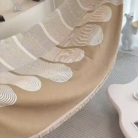 PETTENA Select アート風ラインシェニール織おしゃれソファカバー